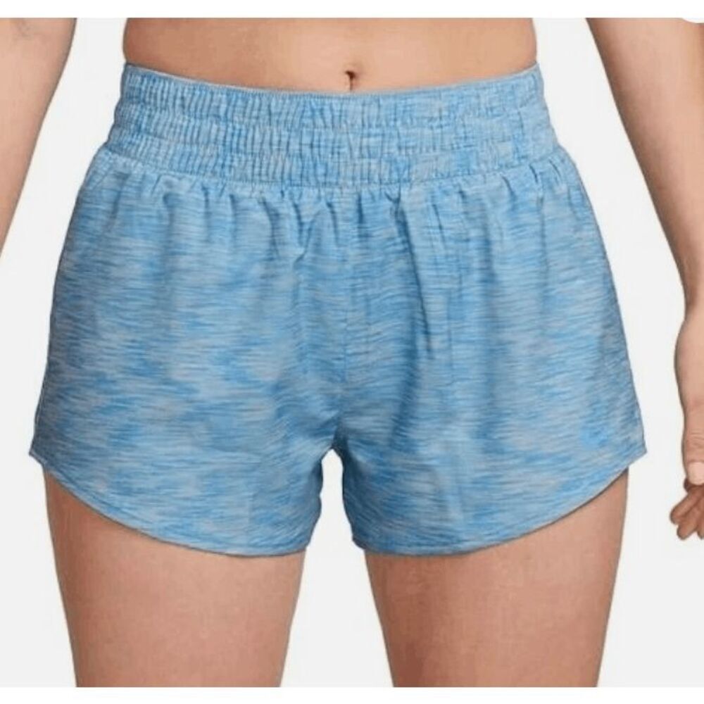 Nike Women's One Dri-FIT Brief-Lined Printed Shorts Size M